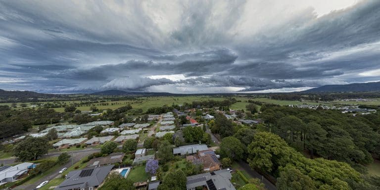 Storm cell over berry by Andy Hutchinson